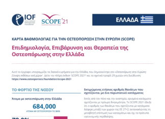 ΚΑΡΤΑ ΒΑΘΜΟΛΟΓΙΑΣ ΓΙΑ ΤΗΝ ΟΣΤΕΟΠΟΡΩΣΗ ΣΤΗΝ ΕΥΡΩΠΗ (SCOPE)